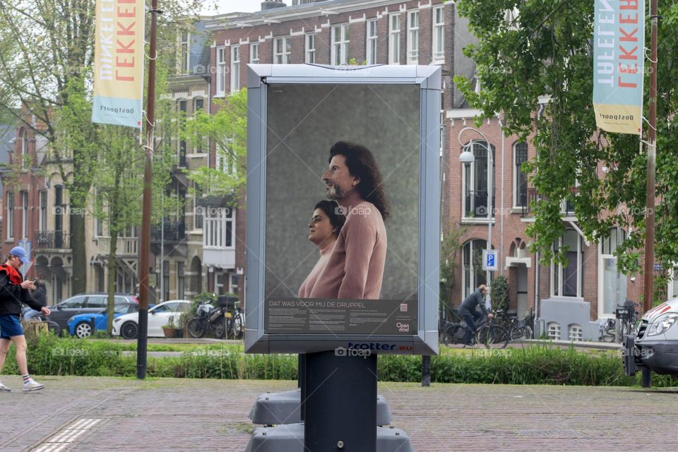 Billboard Open Mind Outdoors Photo Exhibition At Amsterdam The Netherlands 27-4-2023