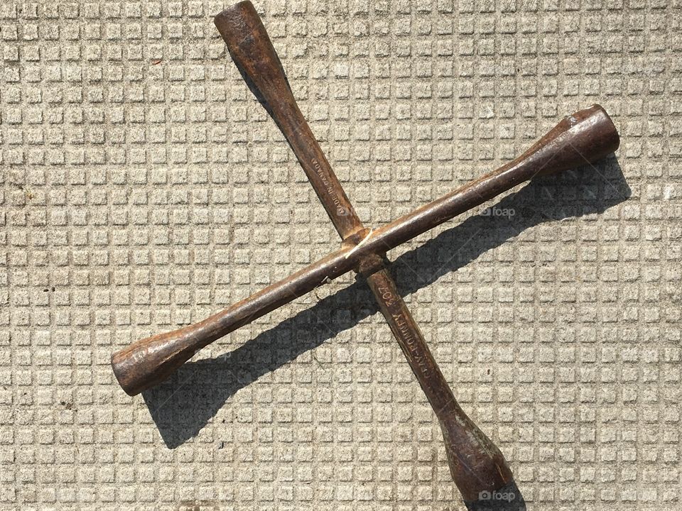 Retro Change a tire wrench 