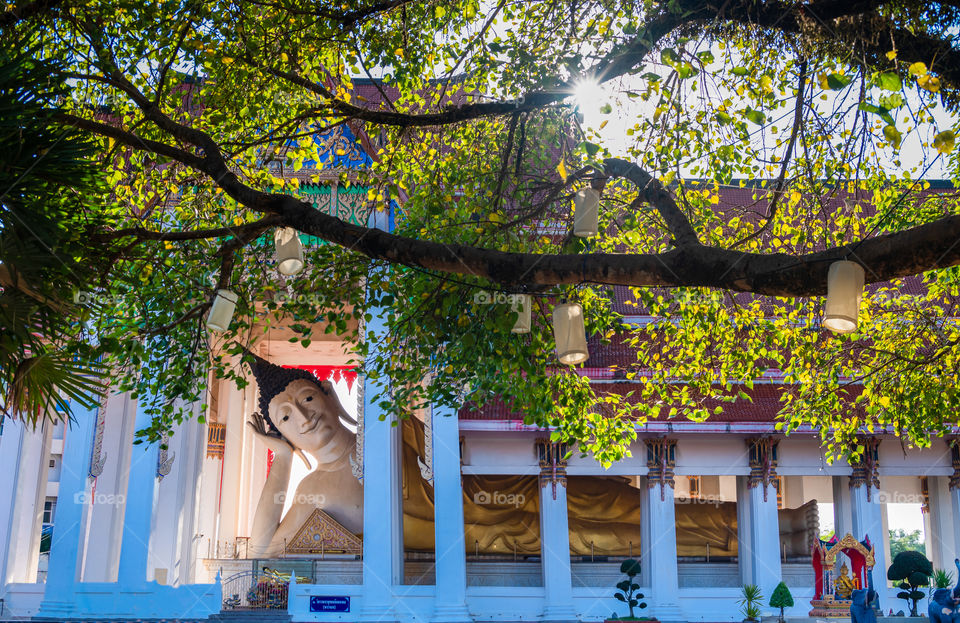 Elegrant big buddha in the southern of Thailand