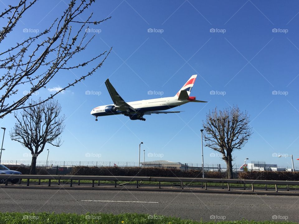 Landing in Heathrow 