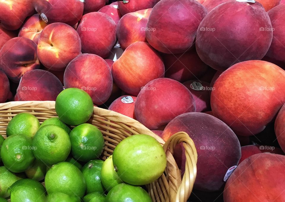 Peaches and limes