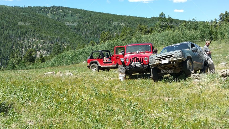 Trail clean up with the club,
 Front Range 4 x 4