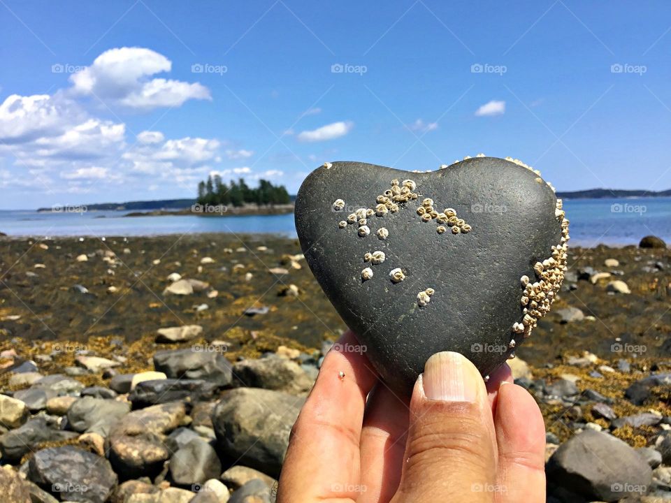 The Stillness Within - Meditation by the Atlantic Ocean after finding a heart shaped rock