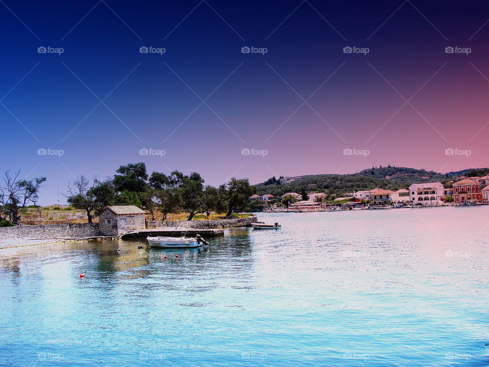 landscape. Greece - Paxos Island near of Corfu