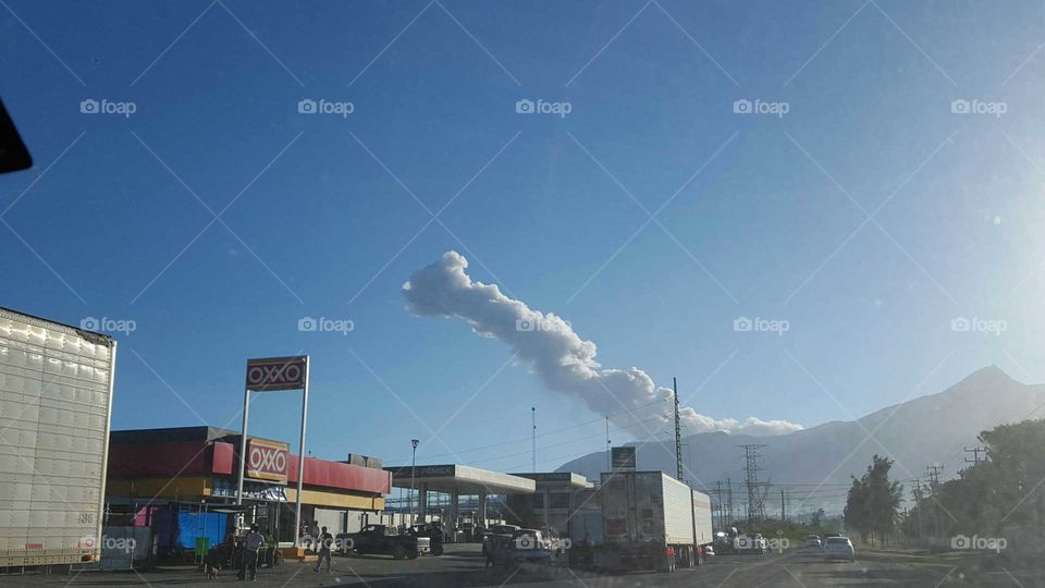 Fumarola del Volcán de Colima