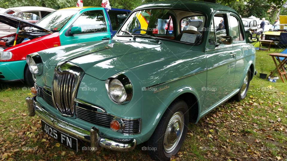 riley car at a vintage car show in Lincolnshire.  UK.   1950s car