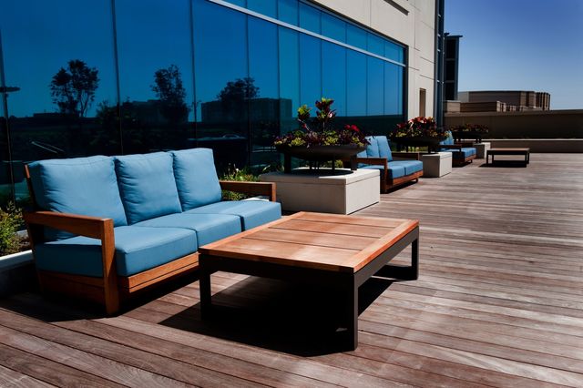 Outdoor lounge area