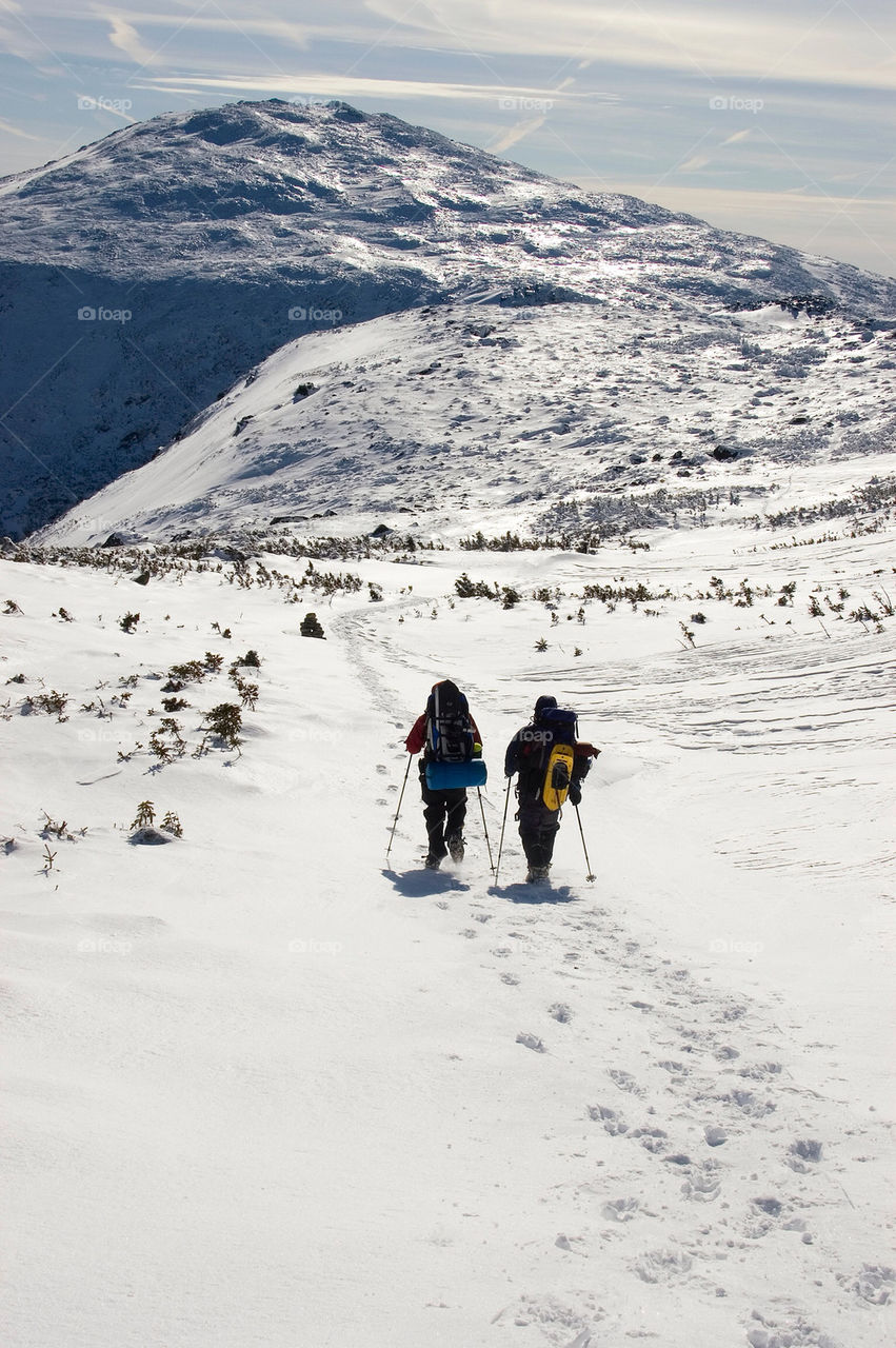 Backpacking on the high summits of the presidential Range in the White