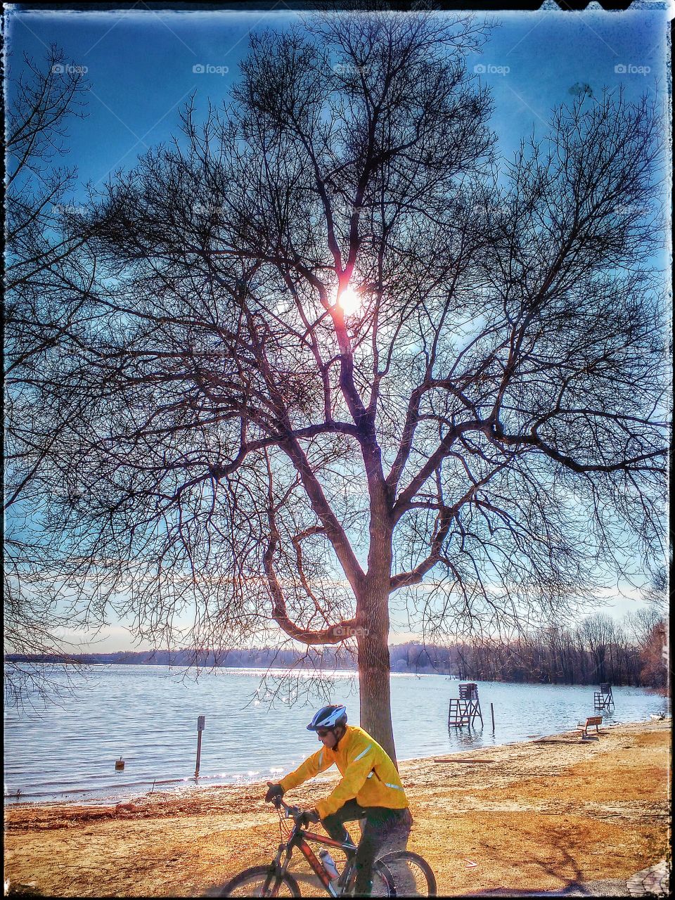 bikeway in the beach