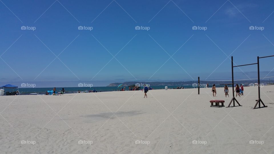 beach day in San Diego Califor. A day at a beautiful beach in San Diego California