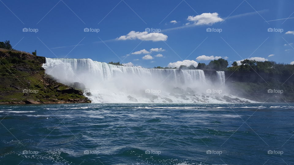 Niagara Falls from a Boat