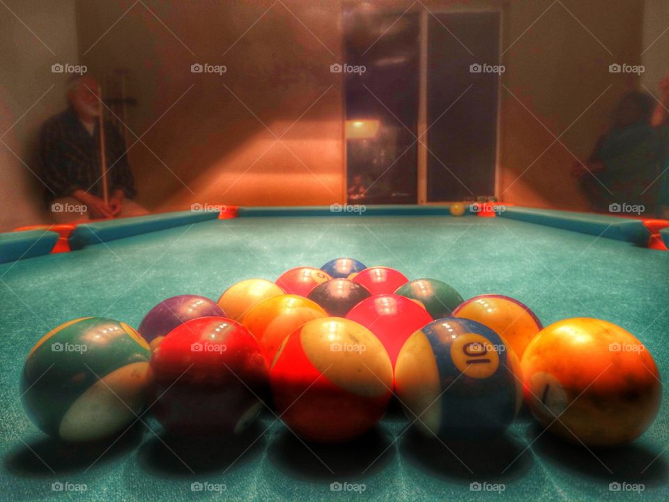 Colorful billiard balls