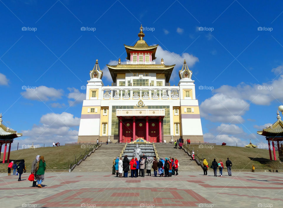 The Golden Adobe of Buddha Shakyamuni, Republic of Kalmykia, Elista, Russia