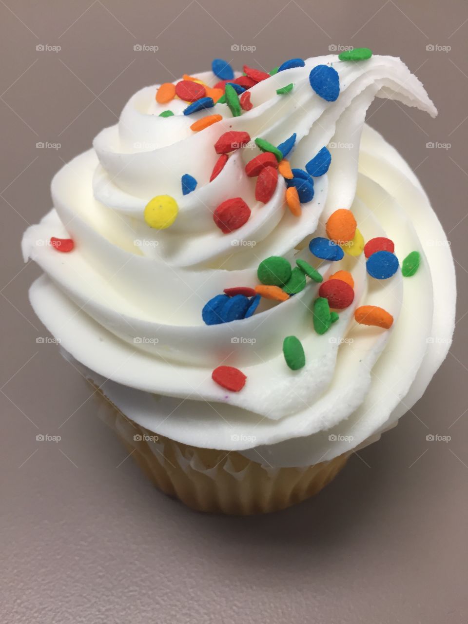 Cupcake with sprinkles 
