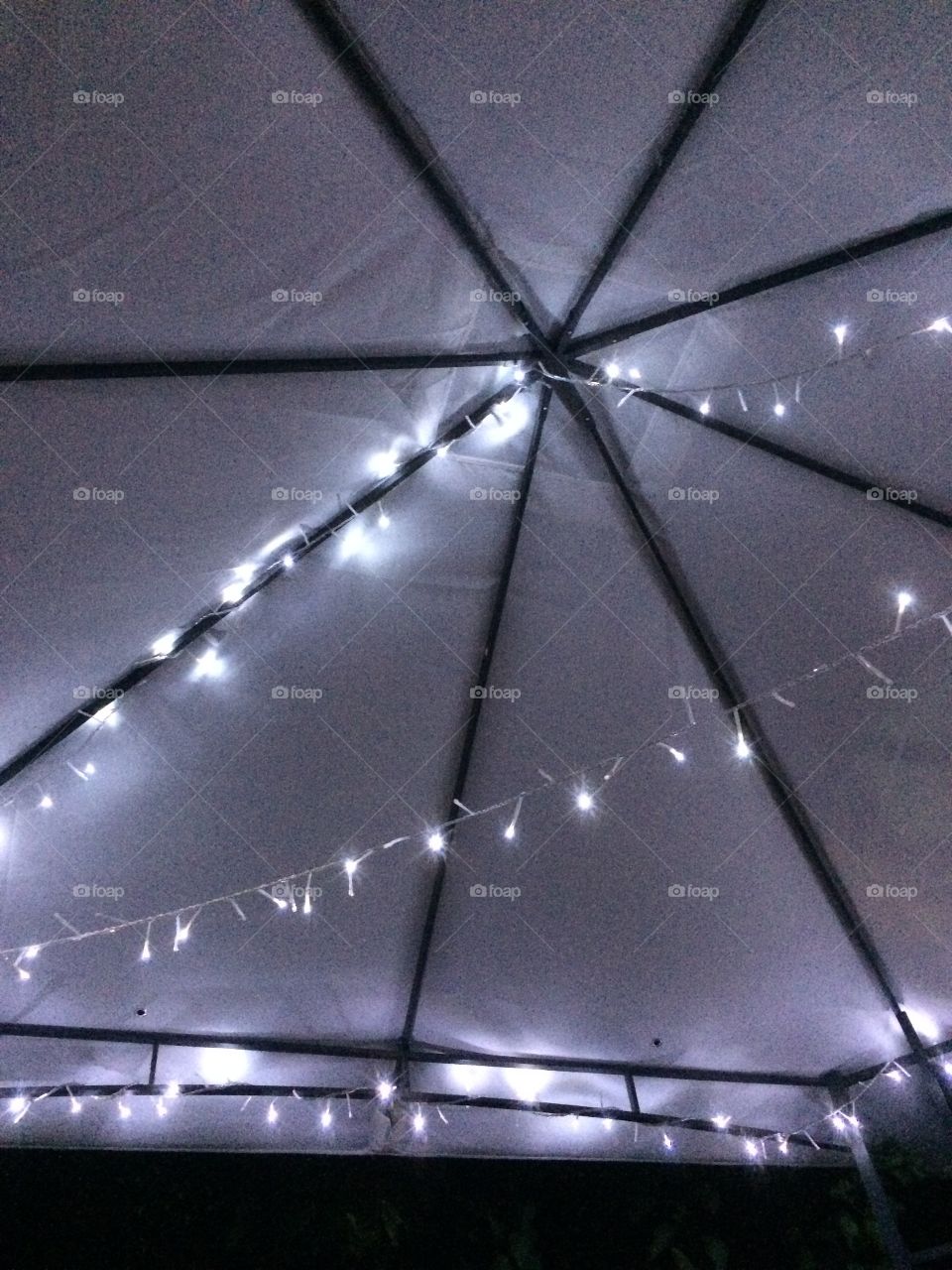 Tent with lights