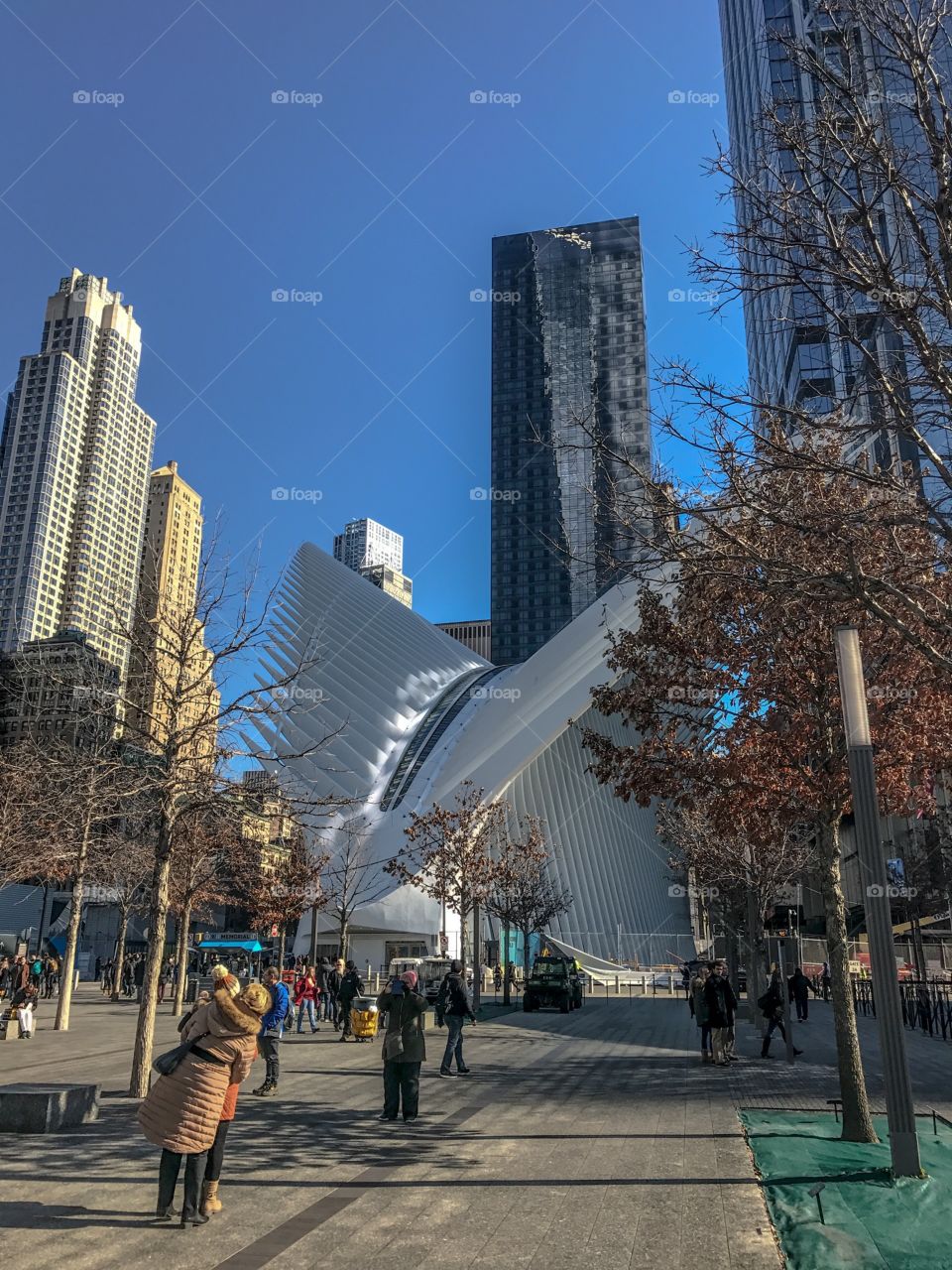 Oculus train station in manhattan, New York during daylight