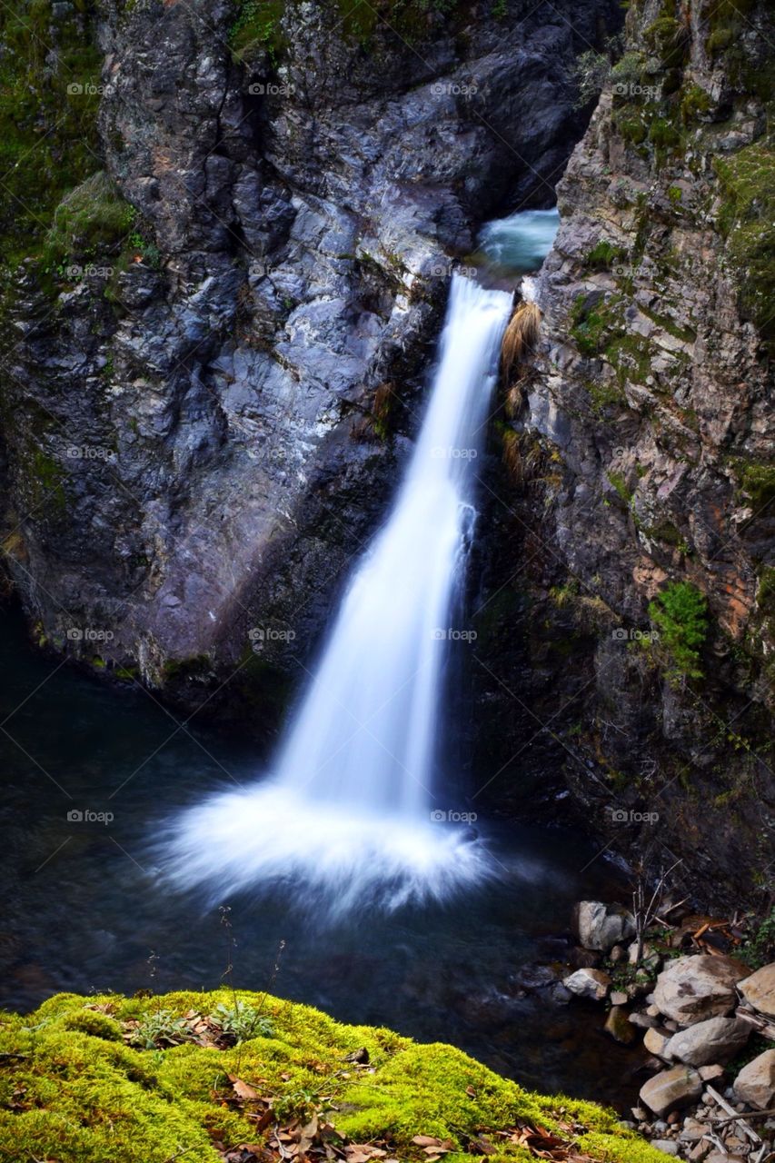 Pretty waterfall in Northern California. Long exposure, great shot. Perfect for websites!