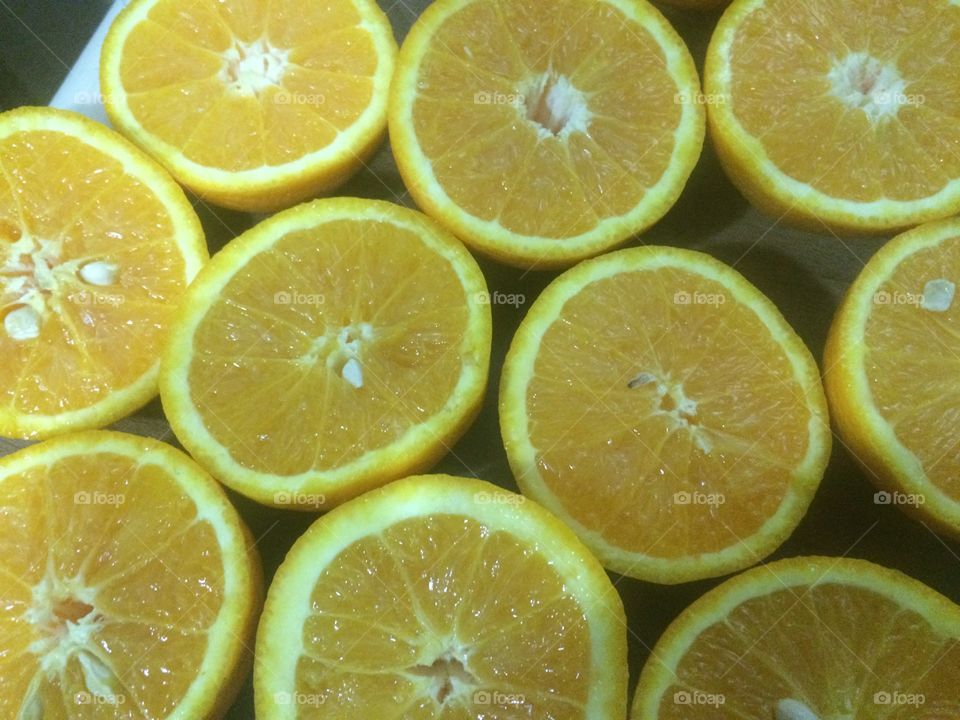 Bunch of orange slices