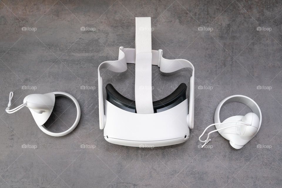 vr reality glasses top view