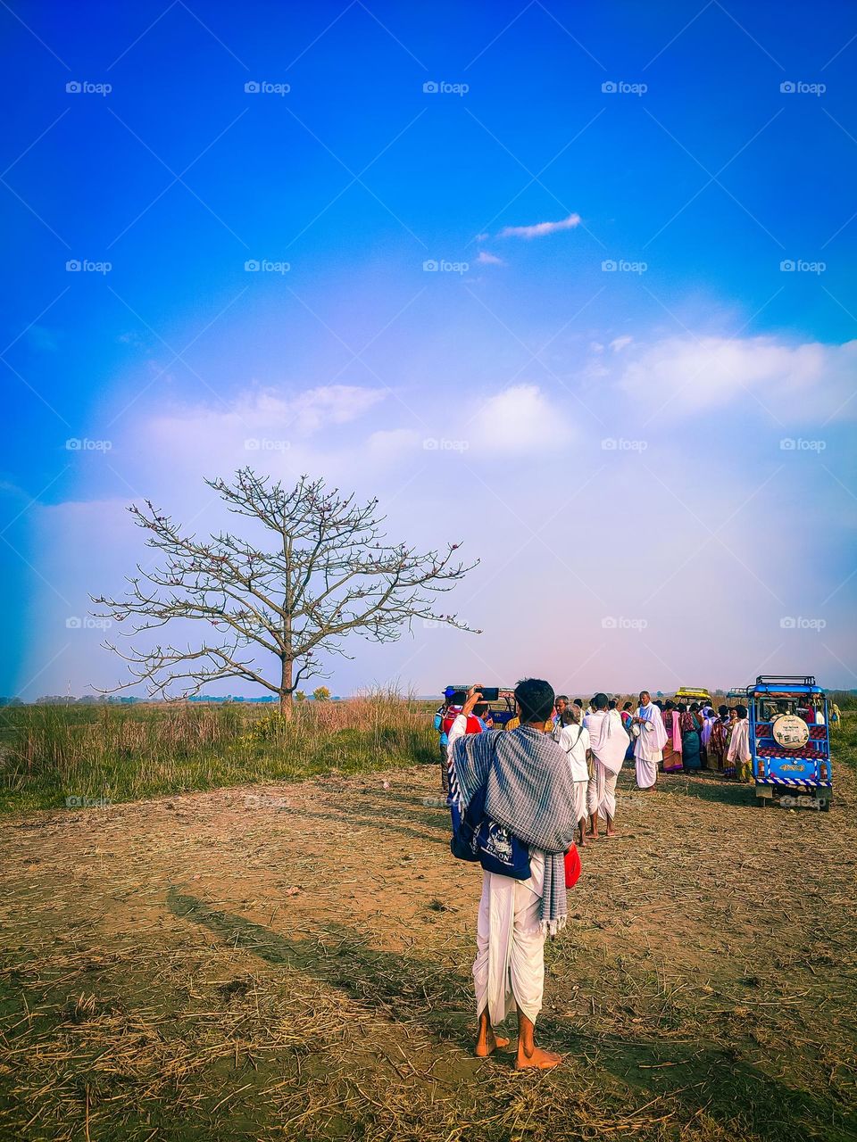 people walking through spiritual