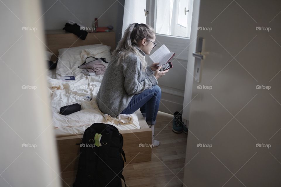 Girl Reading a book