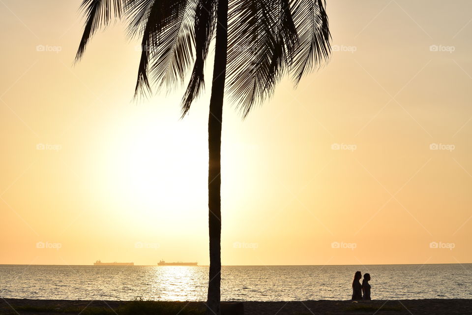 Sunset in Lecheria, Venezuela 