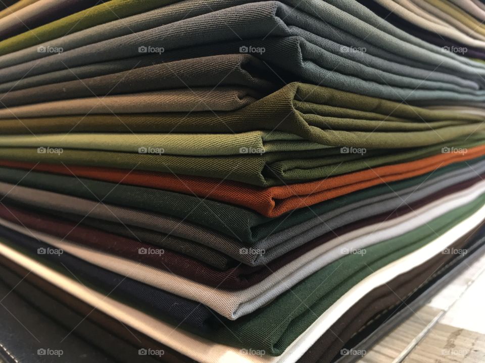Various kinds of fabric colors