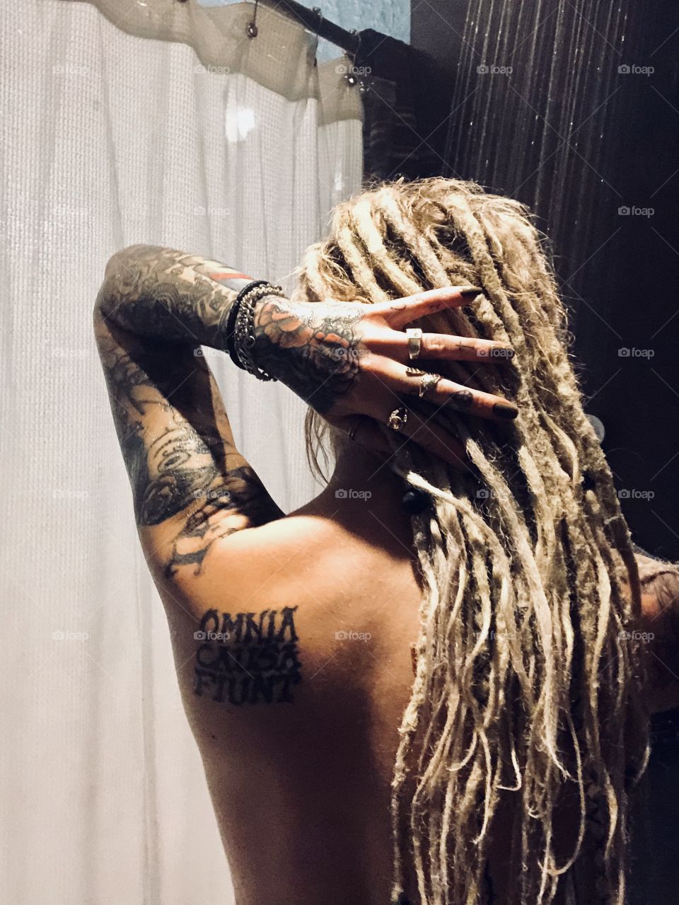 Foap Com Blonde Girl With Dreadlocks And Tattoos Takes A