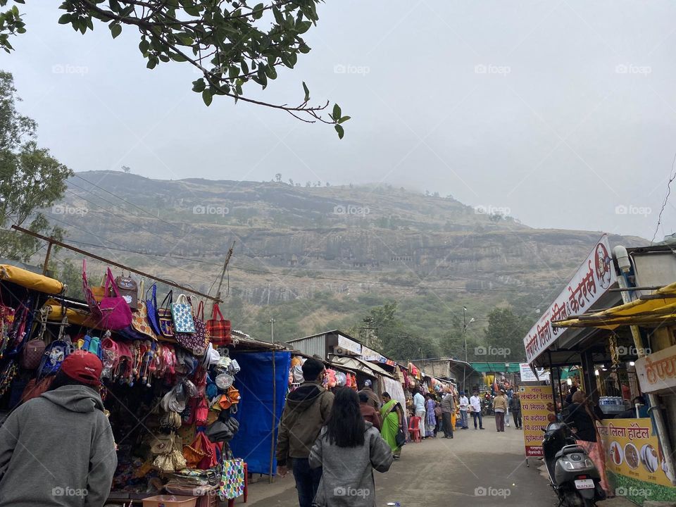 All set to climb the lenadri cave steps