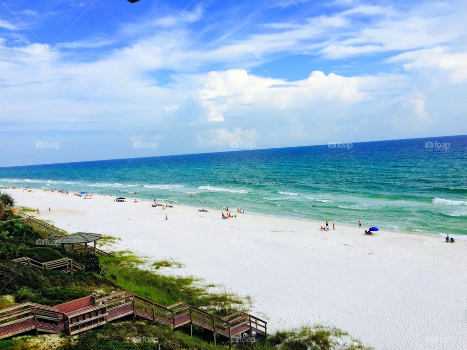 Beach view. A view of the south Walton beach