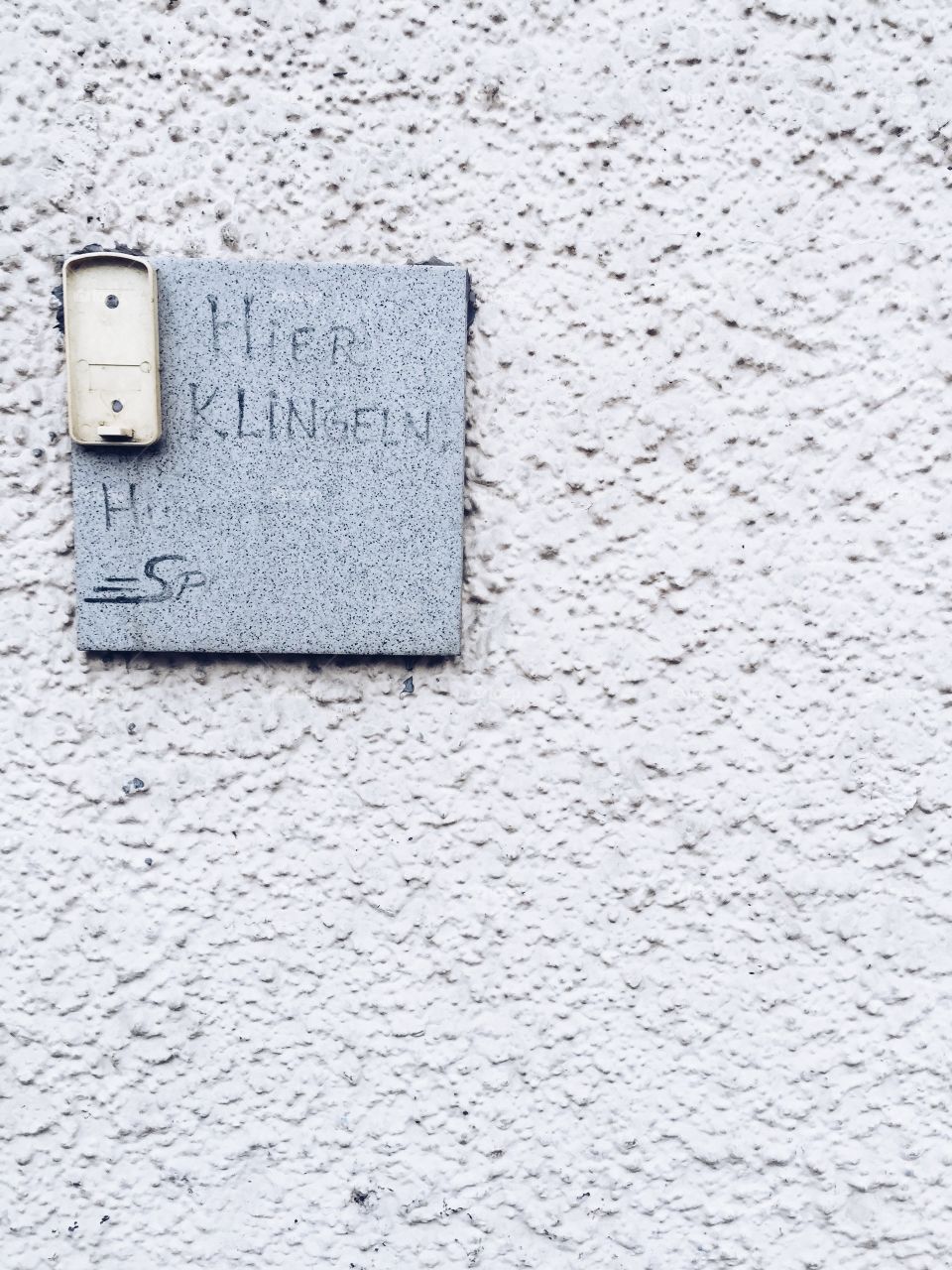 Decayed German bell. Please ring the bell (German), decayed