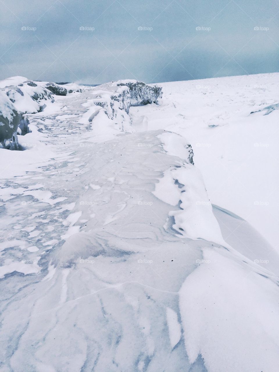 Frozen Waves on Lake Michigan 