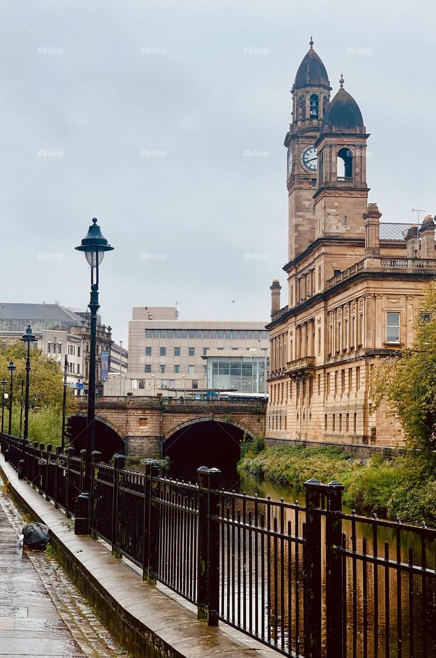 View of the Old Town Hall with the clock