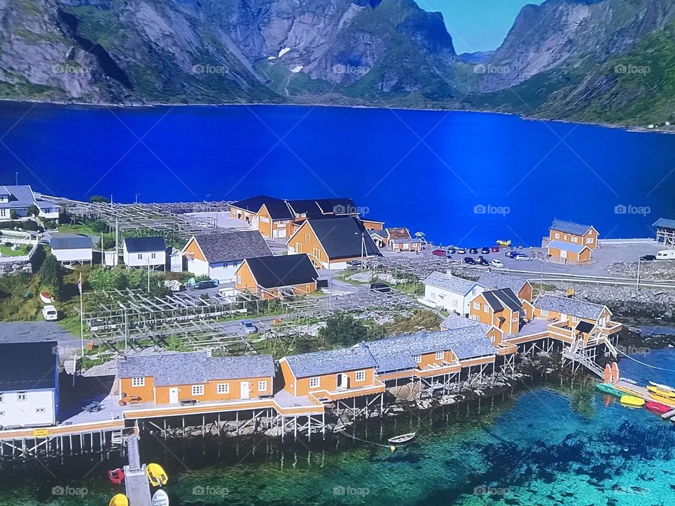 Norway beach from above