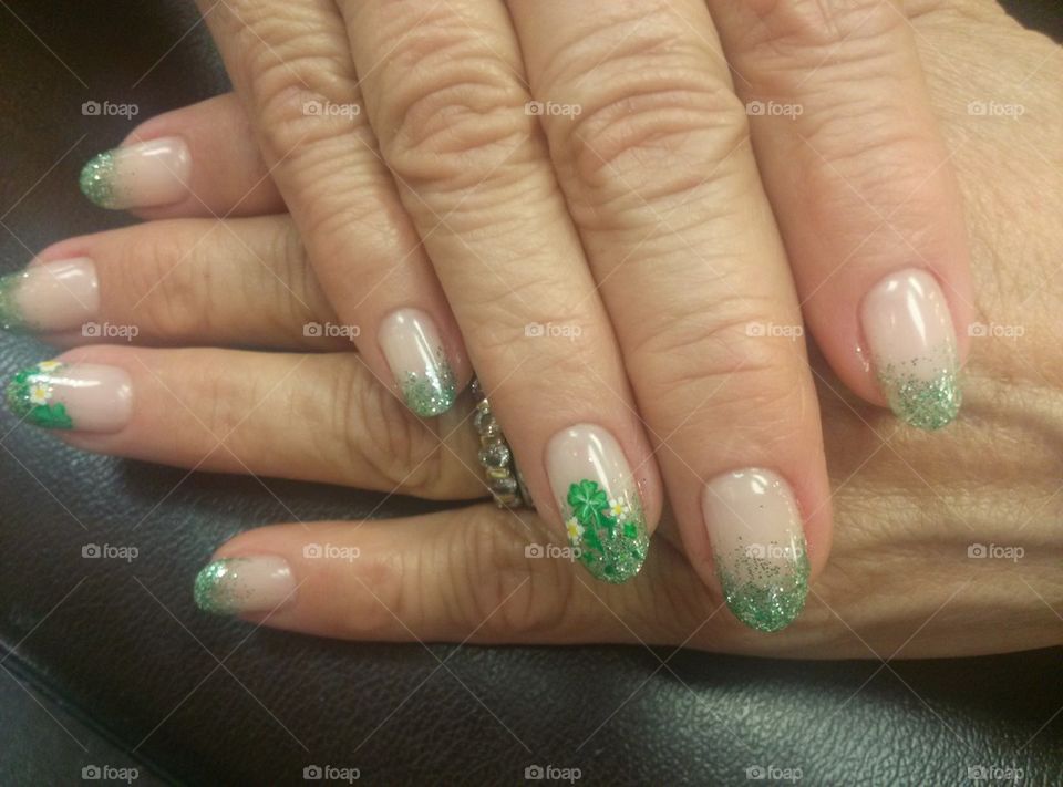 St Patrick's Day Nails