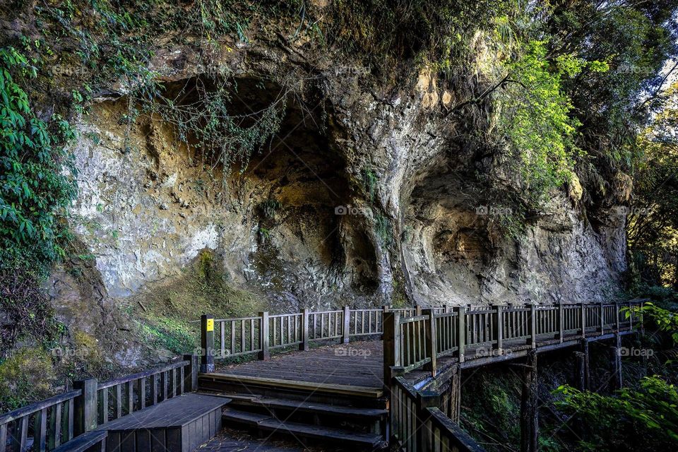 Beautiful mountain pathway scenery