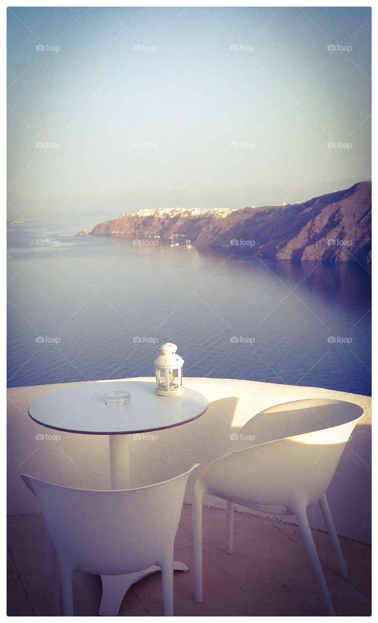 View over Santorini, Greece