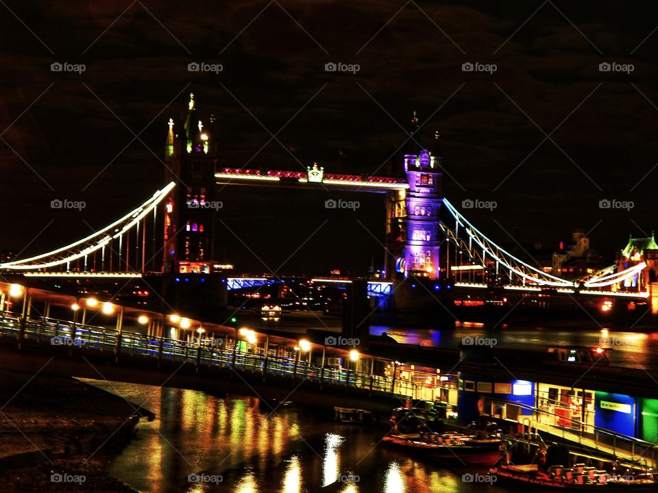 Tower bridge in lights
