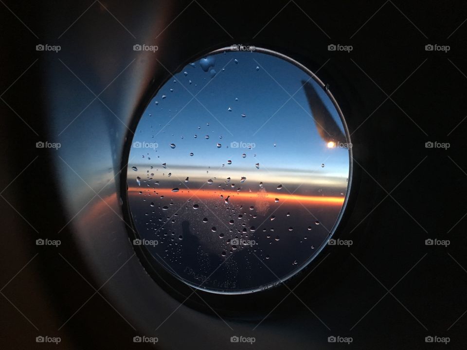 Sunrise on a morning flight 