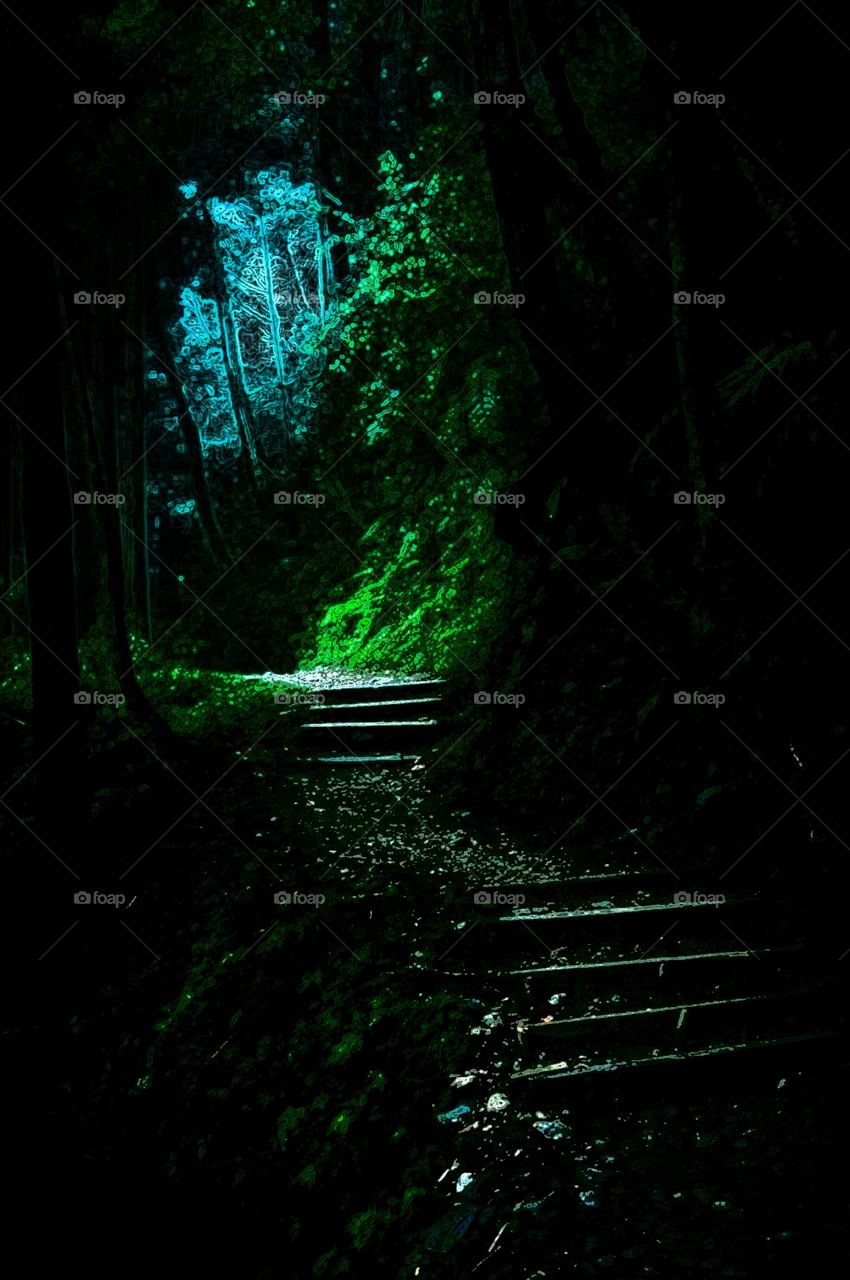 Natural tenebrist hole exit