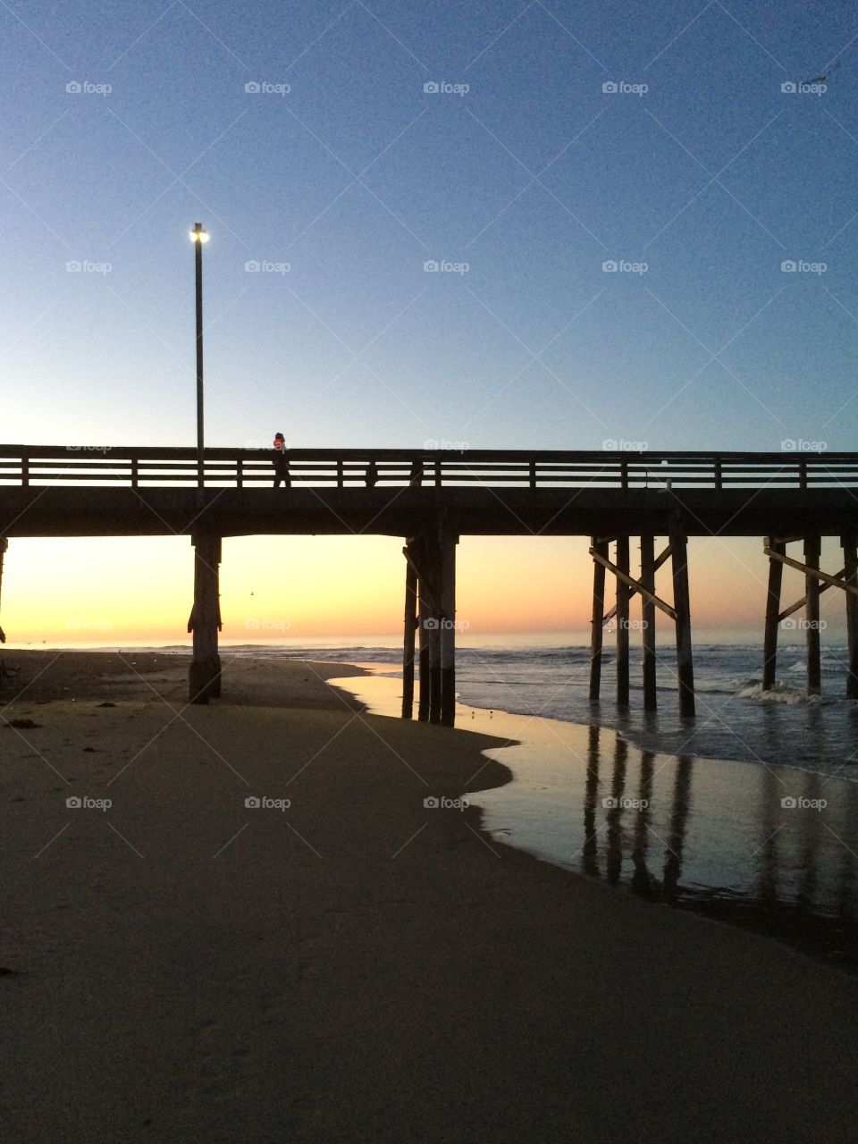 Sunrise . Sunrise in the Winter