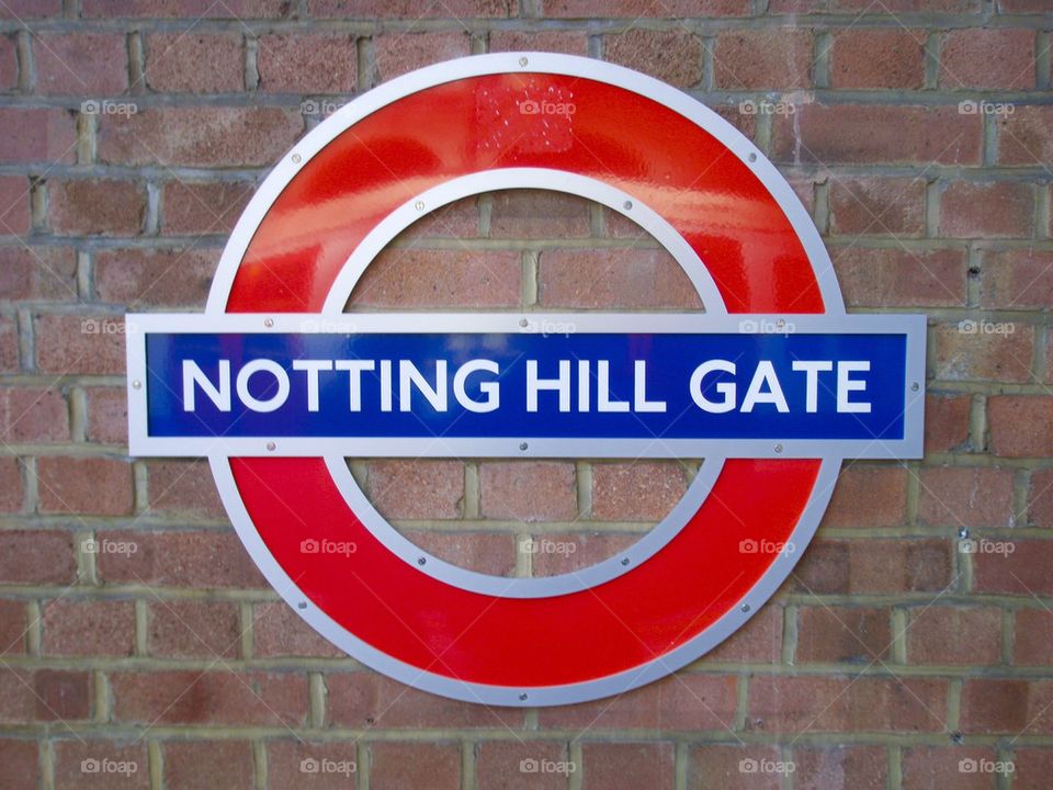 LONDON, ENGLAND THE LONDON UNDERGROUND AT NOTTING HILL GATE