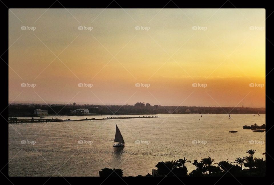 Sunset on the Nile