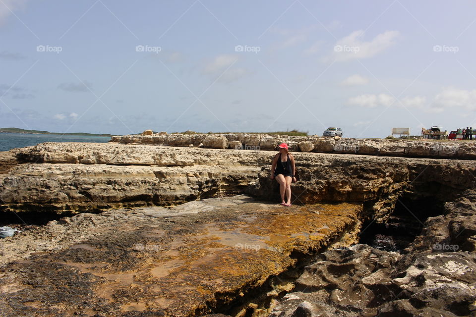 Chilling on the rocks