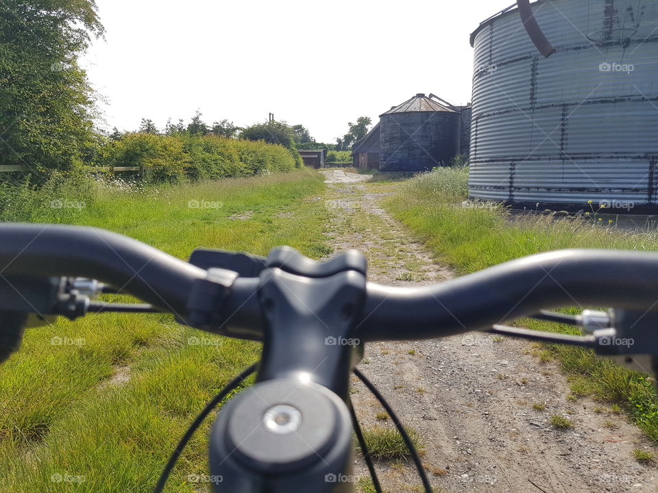 Bike ride in summer