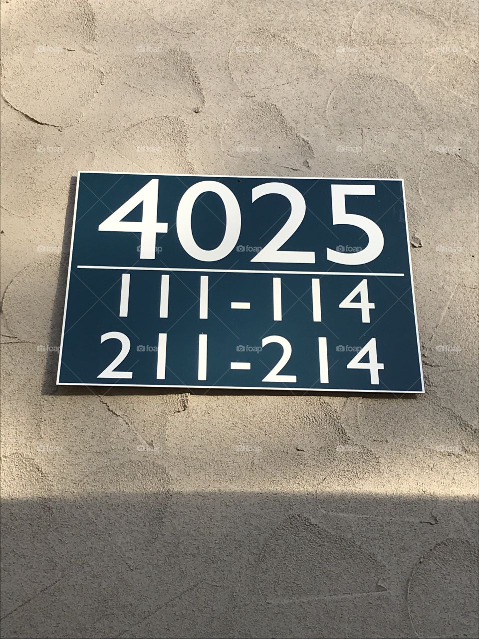 Apartment building number.