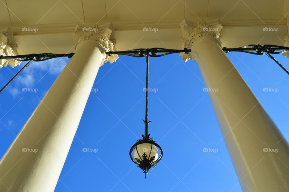 looking up. architecture of the historic  English Theatre in Nottinham