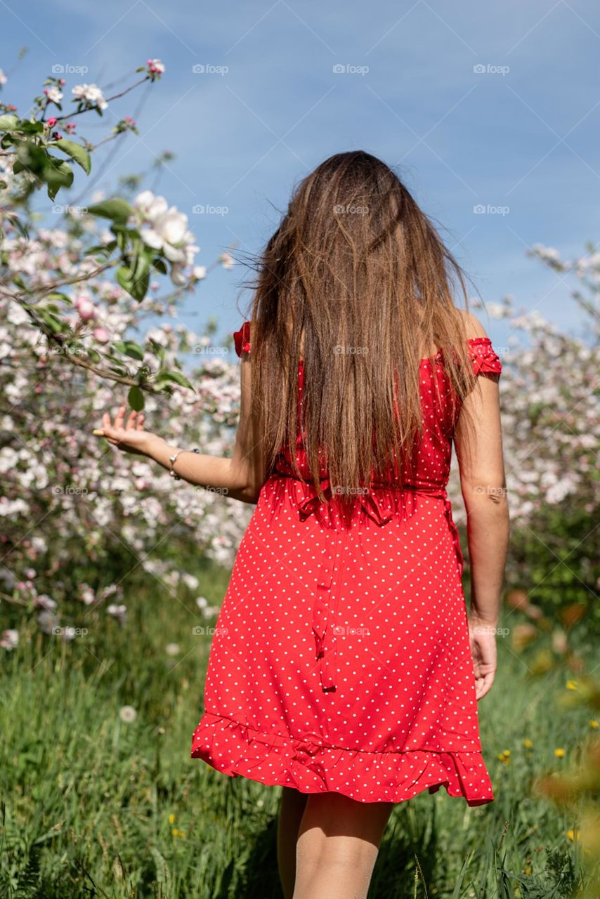 woman with beautiful hair