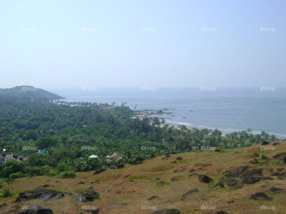 Looking over the Goan Coast