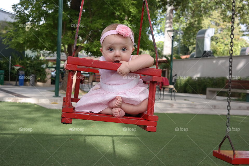 Baby girl in the Park 